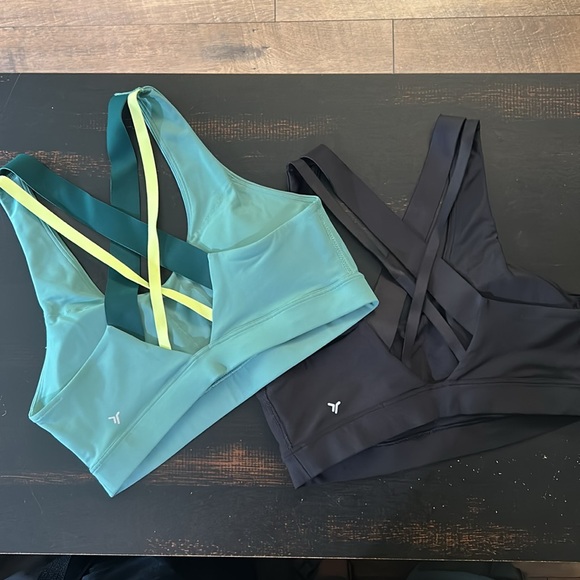 Two Medium Old Navy Powersoft Medium Support Racerback Sports Bras - Picture 2 of 3